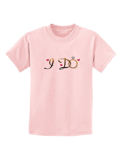 I Do - Bride Childrens T-Shirt-Childrens T-Shirt-TooLoud-PalePink-X-Small-Davson Sales