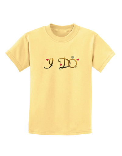 I Do - Bride Childrens T-Shirt-Childrens T-Shirt-TooLoud-Daffodil-Yellow-X-Small-Davson Sales