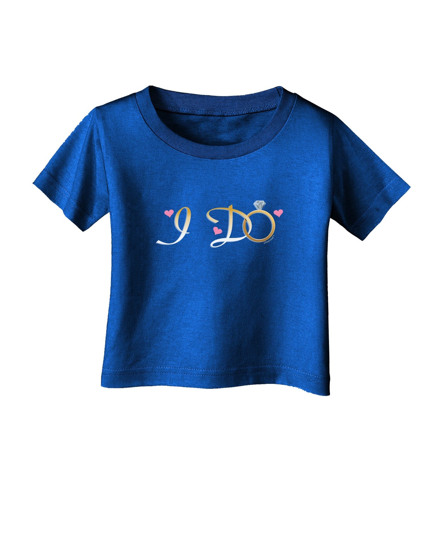 I Do - Bride Infant T-Shirt Dark-Infant T-Shirt-TooLoud-Royal-Blue-06-Months-Davson Sales