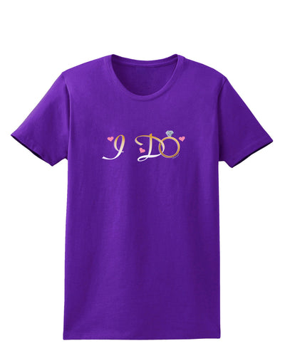 I Do - Bride Womens Dark T-Shirt-TooLoud-Purple-X-Small-Davson Sales