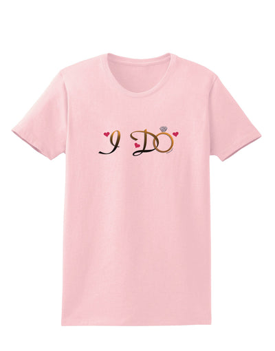 I Do - Bride Womens T-Shirt-Womens T-Shirt-TooLoud-PalePink-X-Small-Davson Sales