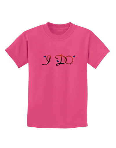 I Do - Groom Childrens T-Shirt-Childrens T-Shirt-TooLoud-Sangria-X-Small-Davson Sales