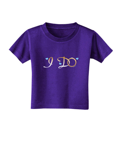 I Do - Groom Toddler T-Shirt Dark-Toddler T-Shirt-TooLoud-Purple-2T-Davson Sales