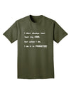 I Don't Always Test My Code Funny Quote Adult Dark T-Shirt by TooLoud-Mens T-Shirt-TooLoud-Military-Green-Small-Davson Sales