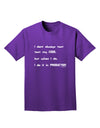 I Don't Always Test My Code Funny Quote Adult Dark T-Shirt by TooLoud-Mens T-Shirt-TooLoud-Purple-Small-Davson Sales