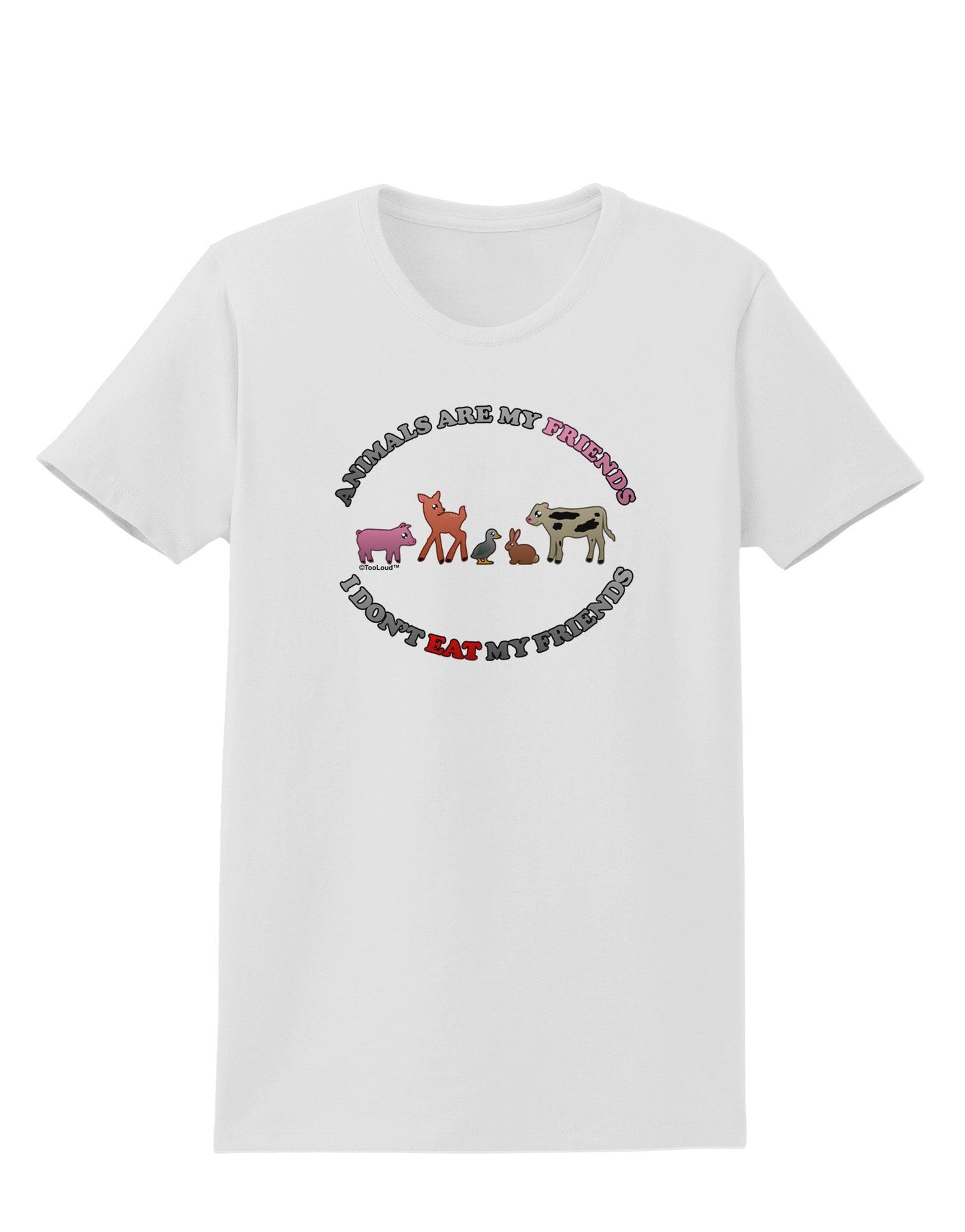 I Don't Eat My Friends Womens T-Shirt-Womens T-Shirt-TooLoud-White-X-Small-Davson Sales