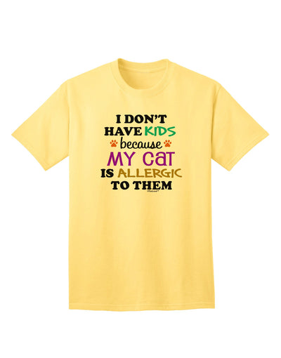 I Don't Have Kids - Cat Adult T-Shirt-unisex t-shirt-TooLoud-Yellow-Small-Davson Sales