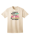 I Don't Have Kids - Dog Adult T-Shirt-unisex t-shirt-TooLoud-Natural-Small-Davson Sales