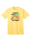 I Don't Have Kids - Dog Adult T-Shirt-unisex t-shirt-TooLoud-Yellow-Small-Davson Sales