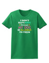 I Don't Have Kids - Dog Womens Dark T-Shirt-TooLoud-Kelly-Green-X-Small-Davson Sales