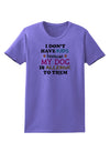 I Don't Have Kids - Dog Womens T-Shirt-Womens T-Shirt-TooLoud-Violet-X-Small-Davson Sales