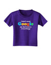 I Don't Need Google - Dad - Funny Toddler T-Shirt Dark-Toddler T-Shirt-TooLoud-Purple-2T-Davson Sales