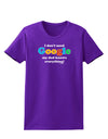 I Don't Need Google - Dad - Funny Womens Dark T-Shirt-Womens T-Shirt-TooLoud-Purple-X-Small-Davson Sales