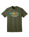 I Don't Need Google - Grandpa Adult Dark T-Shirt-Mens T-Shirt-TooLoud-Military-Green-Small-Davson Sales
