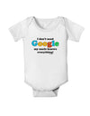I Don't Need Google - Uncle Baby Romper Bodysuit-Baby Romper-TooLoud-White-06-Months-Davson Sales