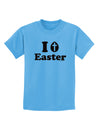 I Egg Cross Easter -Black Glitter Childrens T-Shirt by TooLoud-Childrens T-Shirt-TooLoud-Aquatic-Blue-X-Small-Davson Sales