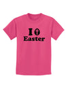 I Egg Cross Easter -Black Glitter Childrens T-Shirt by TooLoud-Childrens T-Shirt-TooLoud-Sangria-X-Small-Davson Sales