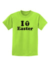 I Egg Cross Easter -Black Glitter Childrens T-Shirt by TooLoud-Childrens T-Shirt-TooLoud-Lime-Green-X-Small-Davson Sales