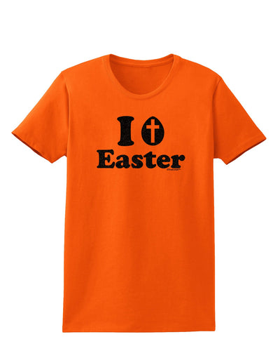 I Egg Cross Easter -Black Glitter Womens T-Shirt by TooLoud-Womens T-Shirt-TooLoud-Orange-X-Small-Davson Sales