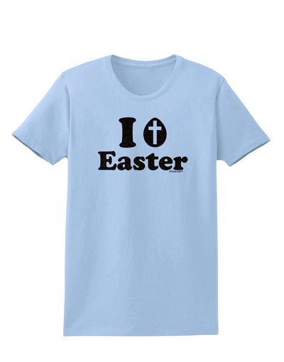 I Egg Cross Easter -Black Glitter Womens T-Shirt by TooLoud-Womens T-Shirt-TooLoud-Light-Blue-X-Small-Davson Sales