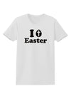 I Egg Cross Easter -Black Glitter Womens T-Shirt by TooLoud-Womens T-Shirt-TooLoud-White-X-Small-Davson Sales