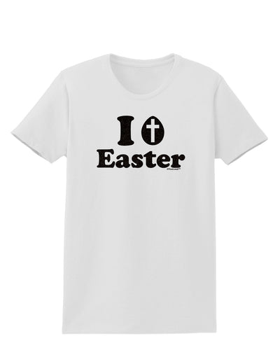 I Egg Cross Easter -Black Glitter Womens T-Shirt by TooLoud-Womens T-Shirt-TooLoud-White-X-Small-Davson Sales