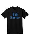 I Egg Cross Easter - Blue Glitter Adult Dark T-Shirt by TooLoud-Mens T-Shirt-TooLoud-Black-Small-Davson Sales