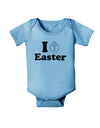 I Egg Cross Easter Design Baby Romper Bodysuit by TooLoud-Baby Romper-TooLoud-Light-Blue-06-Months-Davson Sales