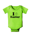 I Egg Cross Easter Design Baby Romper Bodysuit by TooLoud-Baby Romper-TooLoud-Lime-Green-06-Months-Davson Sales