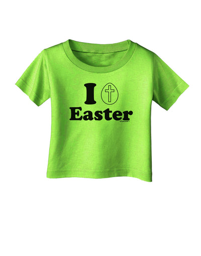 I Egg Cross Easter Design Infant T-Shirt by TooLoud