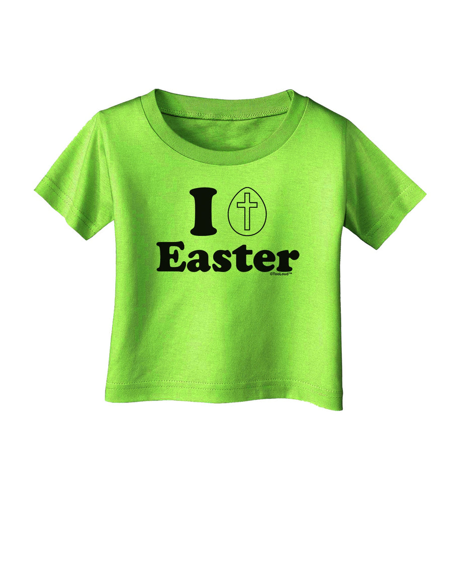 I Egg Cross Easter Design Infant T-Shirt by TooLoud-Infant T-Shirt-TooLoud-White-06-Months-Davson Sales