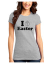 I Egg Cross Easter Design Juniors T-Shirt by TooLoud