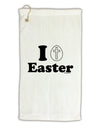I Egg Cross Easter Design Micro Terry Gromet Golf Towel 16 x 25 inch by TooLoud-Golf Towel-TooLoud-White-Davson Sales