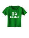 I Egg Cross Easter Design Toddler T-Shirt Dark by TooLoud-Toddler T-Shirt-TooLoud-Clover-Green-2T-Davson Sales