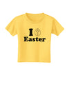 I Egg Cross Easter Design Toddler T-Shirt by TooLoud-Toddler T-Shirt-TooLoud-Yellow-2T-Davson Sales