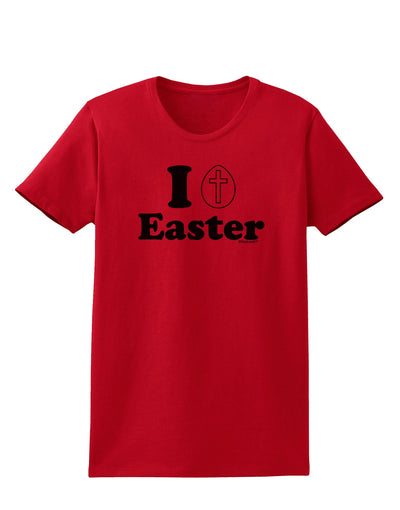 I Egg Cross Easter Design Womens T-Shirt by TooLoud-Womens T-Shirt-TooLoud-Red-X-Small-Davson Sales