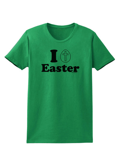 I Egg Cross Easter Design Womens T-Shirt by TooLoud-Womens T-Shirt-TooLoud-Kelly-Green-X-Small-Davson Sales