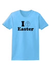 I Egg Cross Easter Design Womens T-Shirt by TooLoud-Womens T-Shirt-TooLoud-Aquatic-Blue-X-Small-Davson Sales