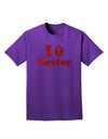 I Egg Cross Easter - Red Glitter Adult Dark T-Shirt by TooLoud-Mens T-Shirt-TooLoud-Purple-Small-Davson Sales