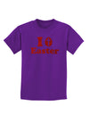 I Egg Cross Easter - Red Glitter Childrens Dark T-Shirt by TooLoud-Childrens T-Shirt-TooLoud-Purple-X-Small-Davson Sales