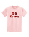 I Egg Cross Easter - Red Glitter Childrens T-Shirt by TooLoud-Childrens T-Shirt-TooLoud-PalePink-X-Small-Davson Sales