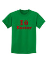 I Egg Cross Easter - Red Glitter Childrens T-Shirt by TooLoud-Childrens T-Shirt-TooLoud-Kelly-Green-X-Small-Davson Sales