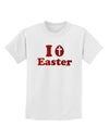 I Egg Cross Easter - Red Glitter Childrens T-Shirt by TooLoud-Childrens T-Shirt-TooLoud-White-X-Small-Davson Sales