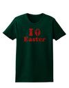 I Egg Cross Easter - Red Glitter Womens Dark T-Shirt by TooLoud-Womens T-Shirt-TooLoud-Forest-Green-Small-Davson Sales