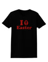 I Egg Cross Easter - Red Glitter Womens Dark T-Shirt by TooLoud-Womens T-Shirt-TooLoud-Black-X-Small-Davson Sales