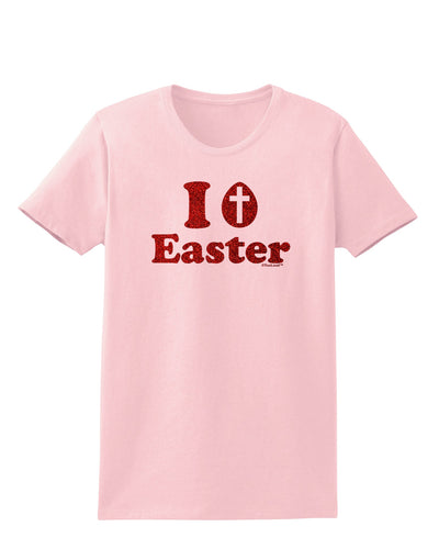 I Egg Cross Easter - Red Glitter Womens T-Shirt by TooLoud-Womens T-Shirt-TooLoud-PalePink-X-Small-Davson Sales