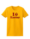 I Egg Cross Easter - Red Glitter Womens T-Shirt by TooLoud-Womens T-Shirt-TooLoud-Gold-X-Small-Davson Sales