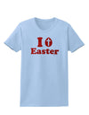 I Egg Cross Easter - Red Glitter Womens T-Shirt by TooLoud-Womens T-Shirt-TooLoud-Light-Blue-X-Small-Davson Sales