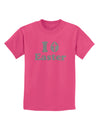 I Egg Cross Easter - Silver Glitter Childrens T-Shirt by TooLoud-Childrens T-Shirt-TooLoud-Sangria-X-Small-Davson Sales