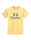 I Egg Cross Easter - Silver Glitter Childrens T-Shirt by TooLoud-Childrens T-Shirt-TooLoud-Daffodil-Yellow-X-Small-Davson Sales